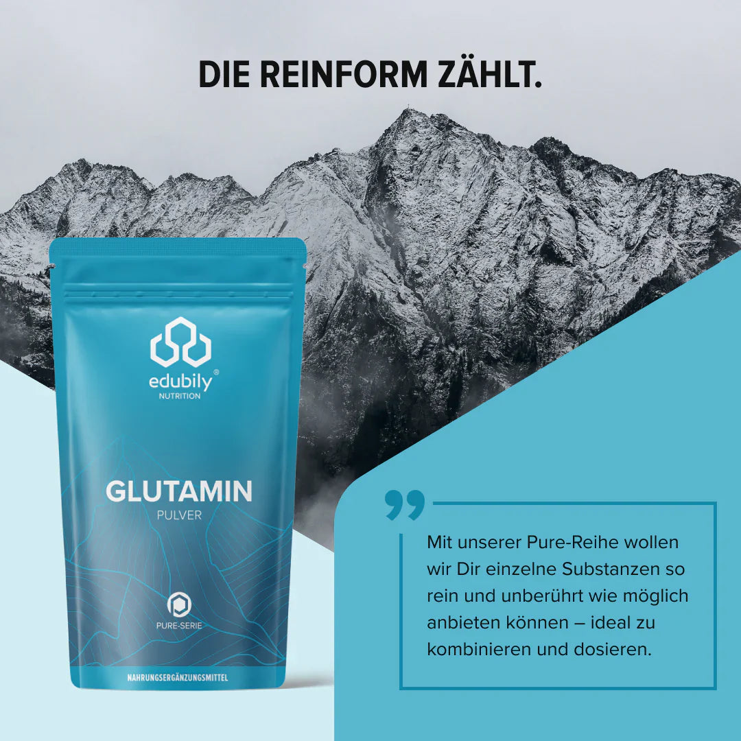 edubily® PURE L-Glutamin Pulver | 500g