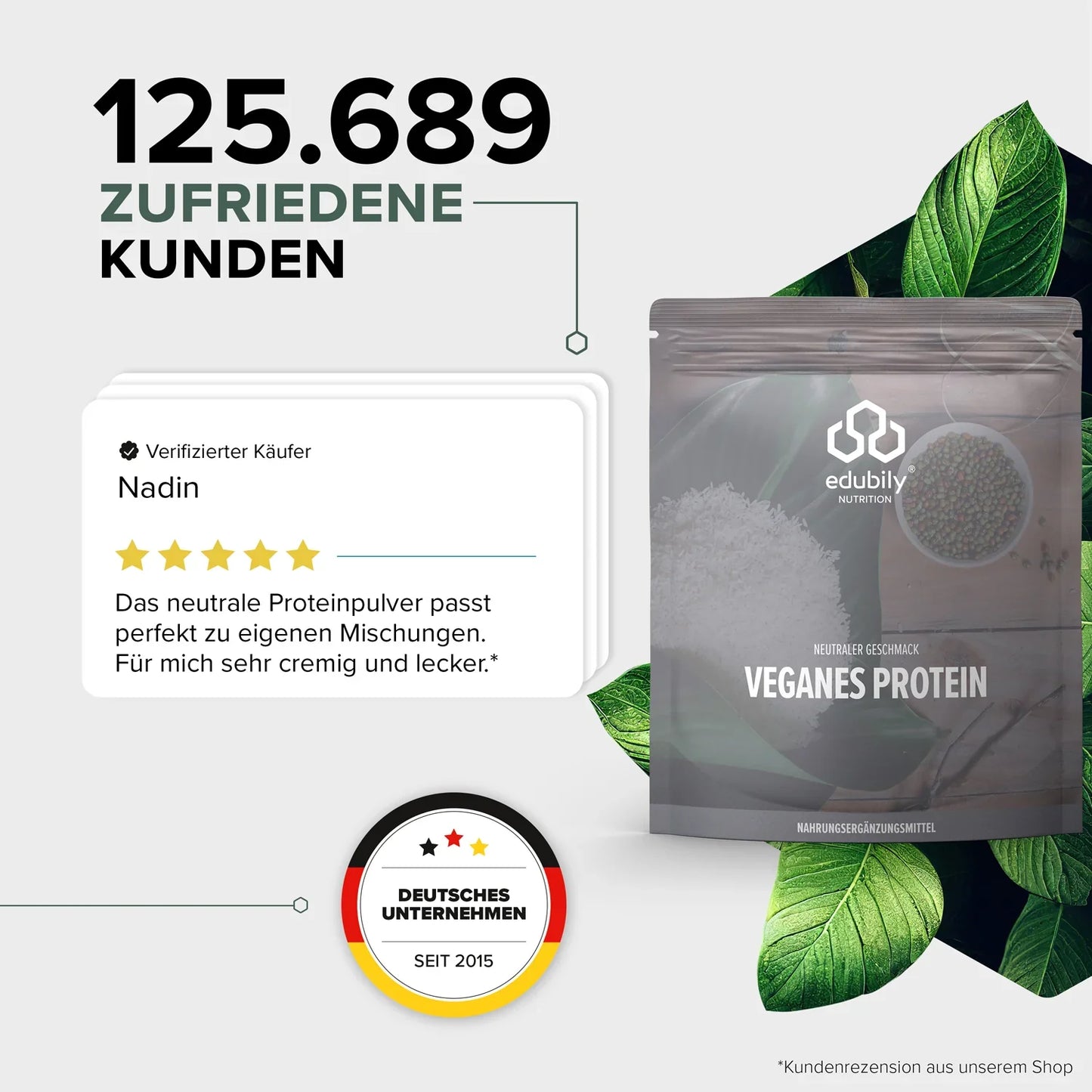 edubily® Veganes Proteinpulver | 750g