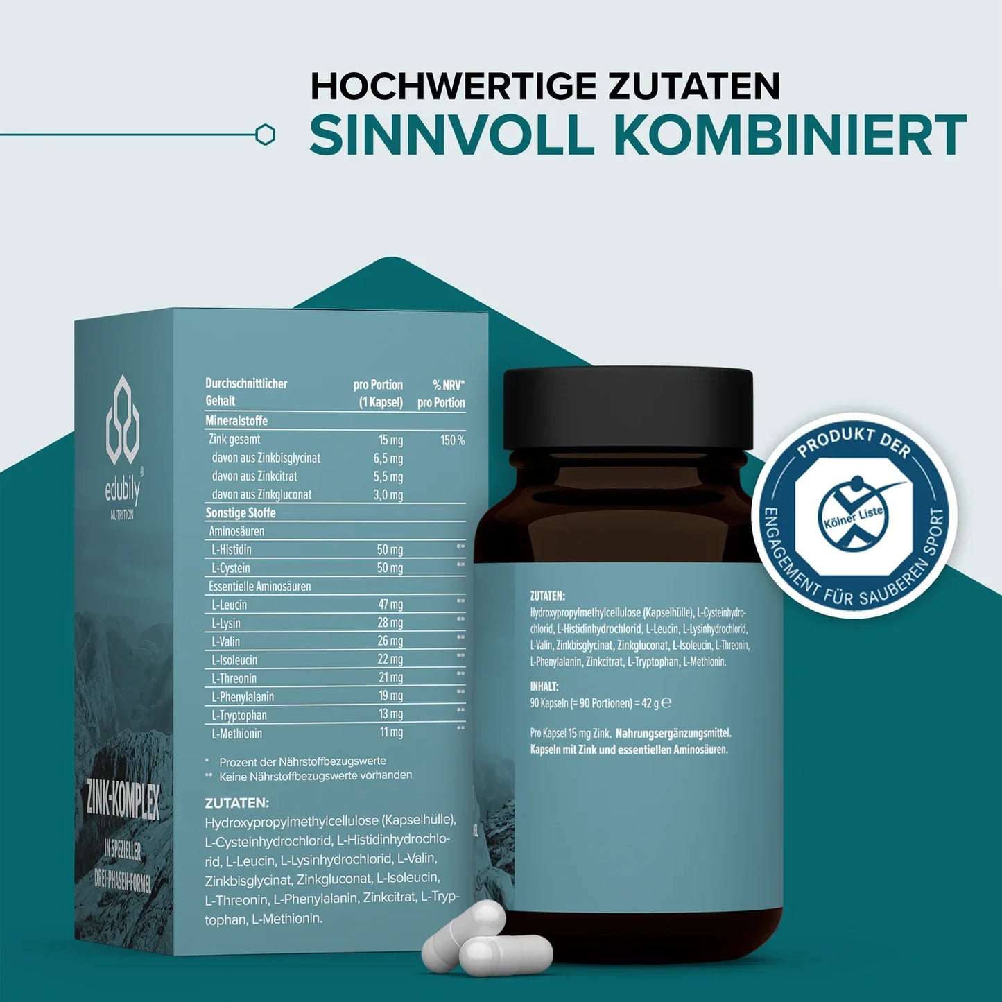 edubily® Zink-Komplex Kapseln
