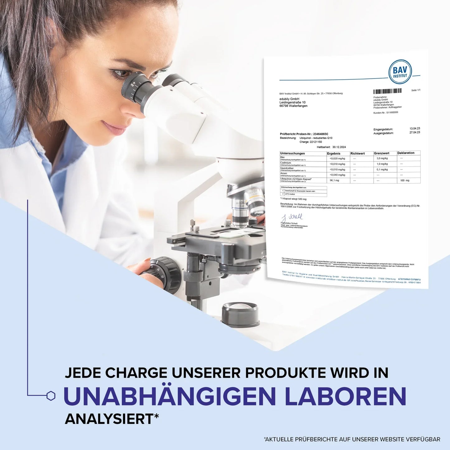 edubily® Ubiquinol Kapseln – Reduziertes Q10 von Kaneka® | 60 Kapseln