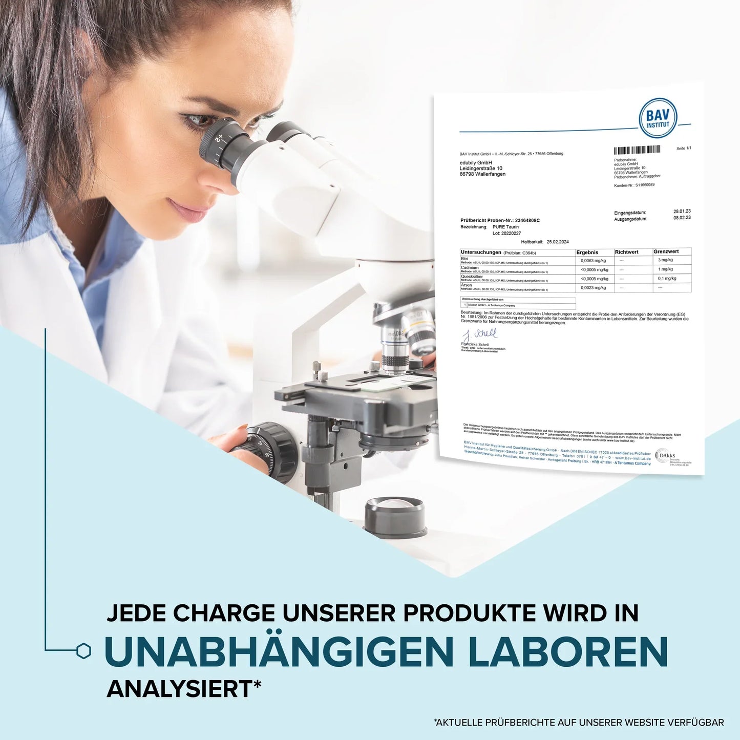 edubily® PURE Taurin Kapseln | 90 Kapseln