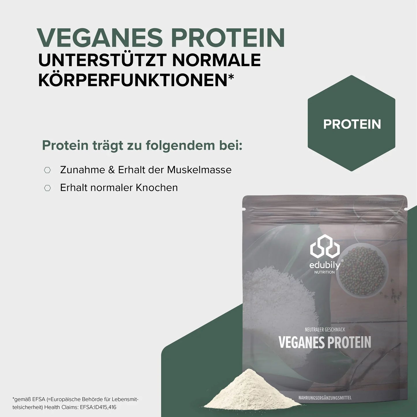 edubily® Veganes Proteinpulver | 750g