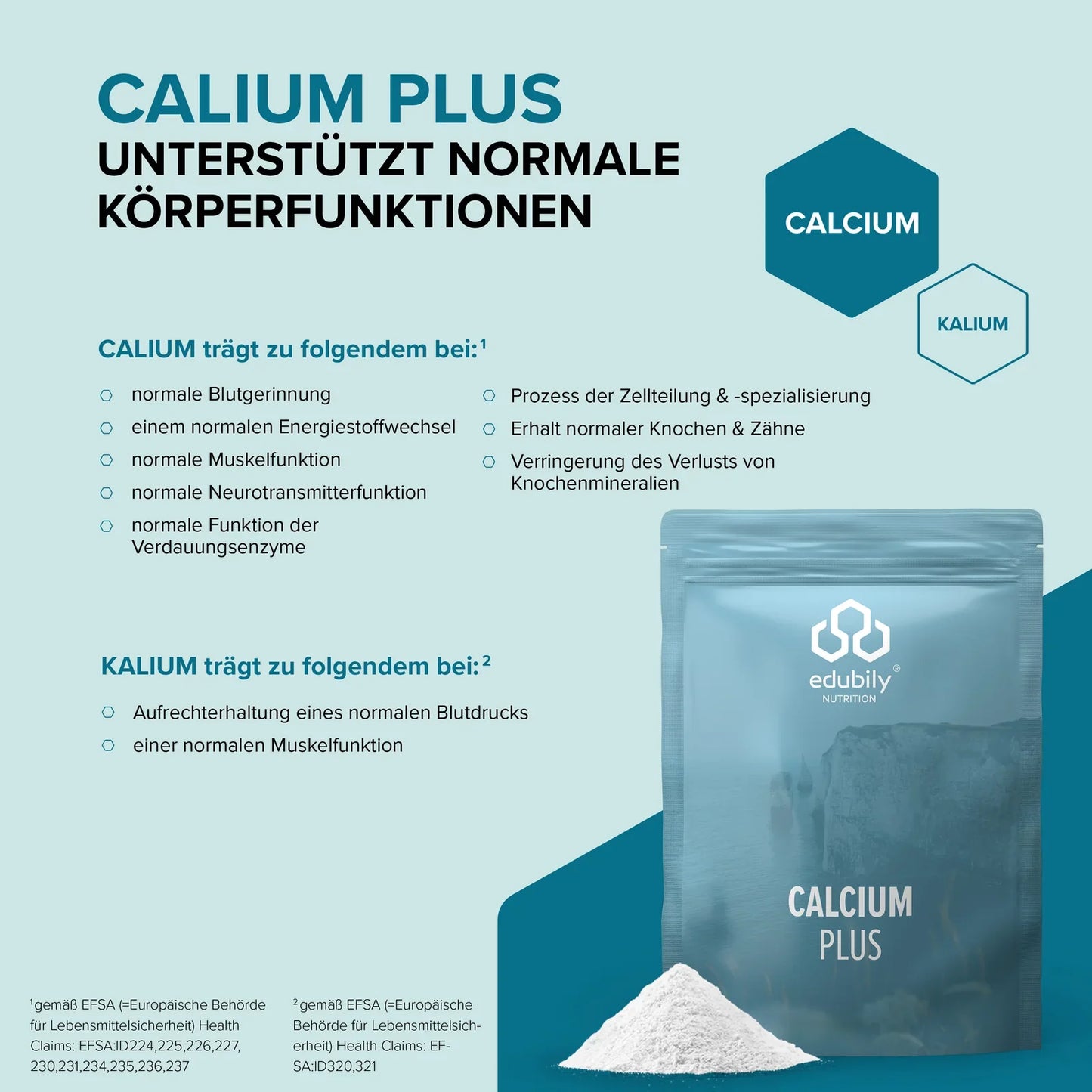 edubily® Calcium Pulver | 480g