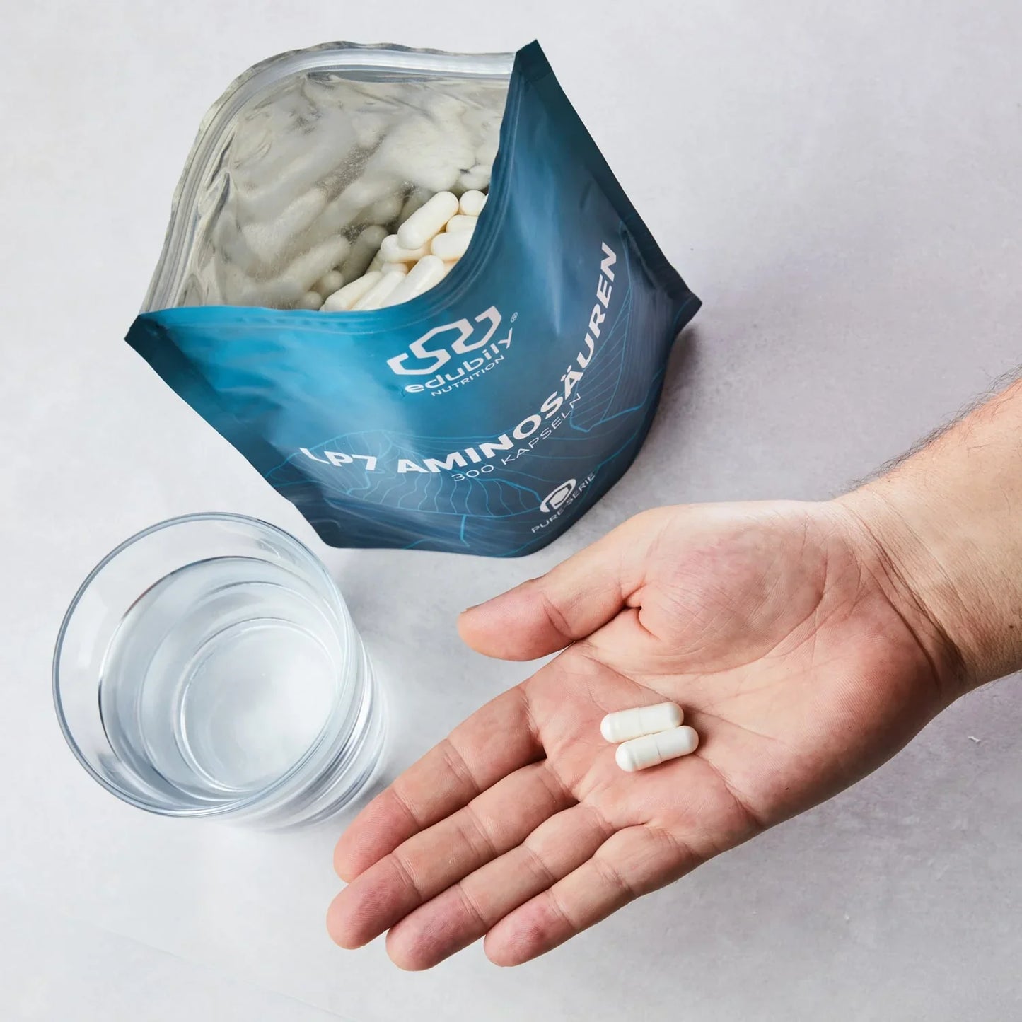 edubily® PURE LP7 Aminosäuren Kapseln | 300 Kapseln
