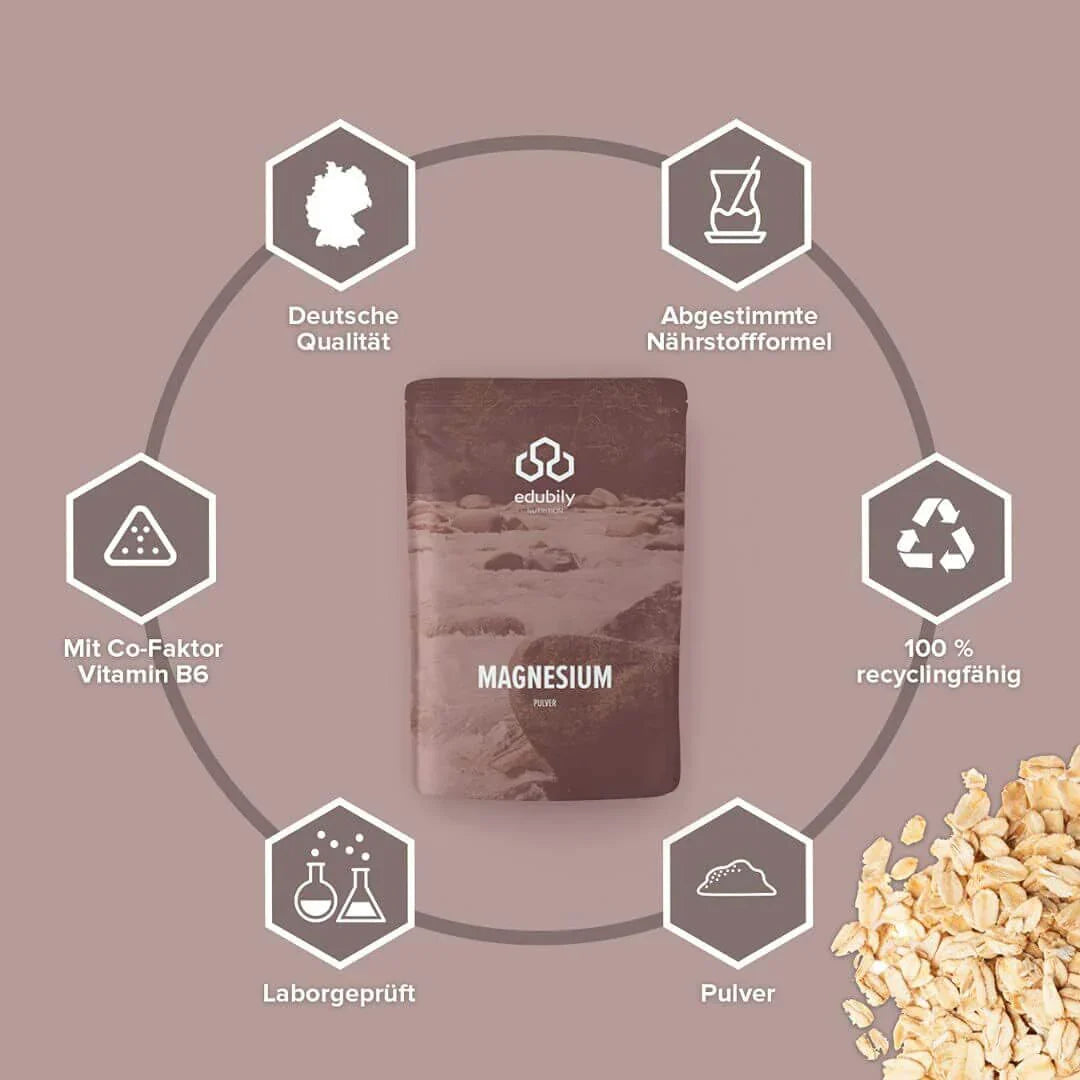 edubily® Magnesium Pulver | 300g
