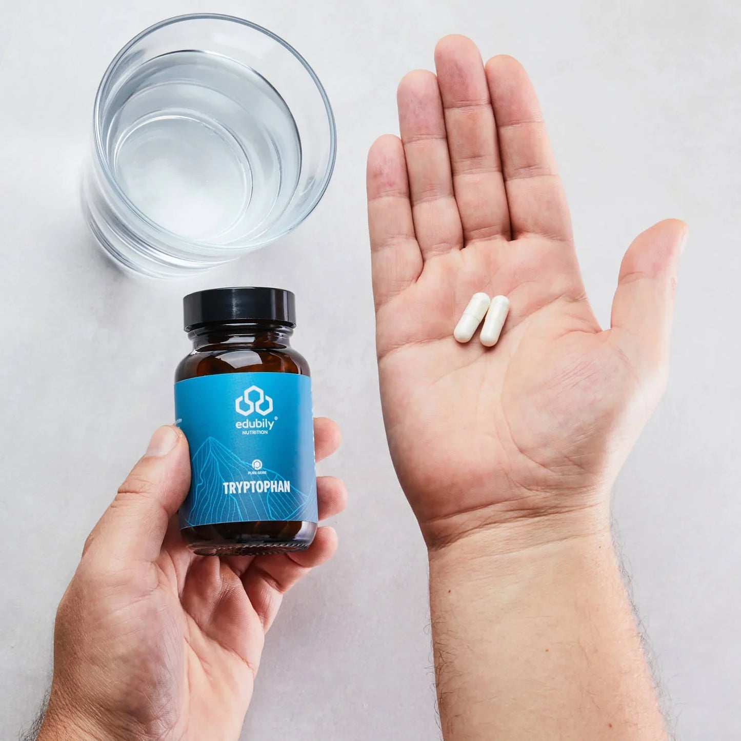 edubily® PURE Tryptophan Kapseln | 90 Kapseln