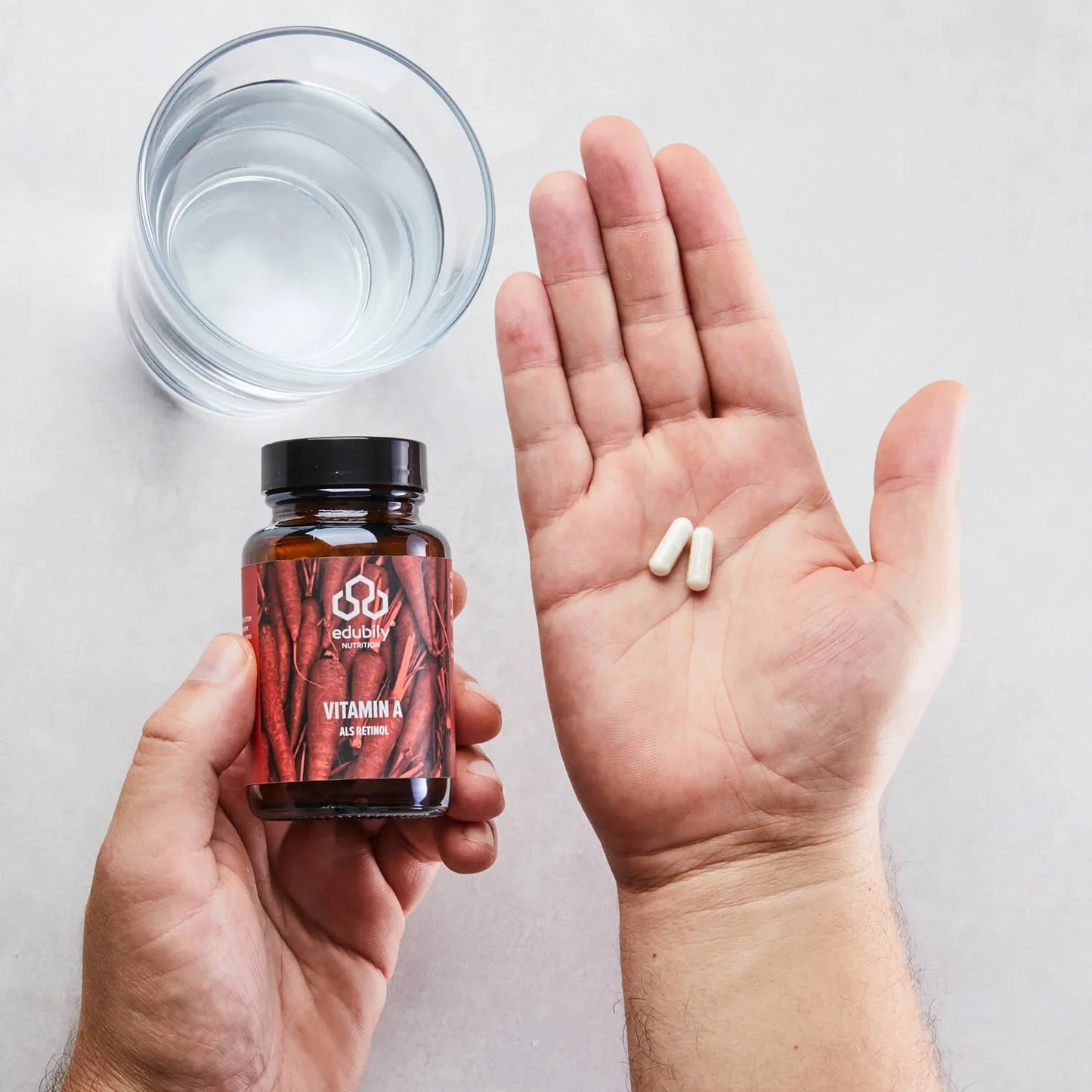 edubily® Vitamin A als reines Retinol | Kapseln oder Tropfen