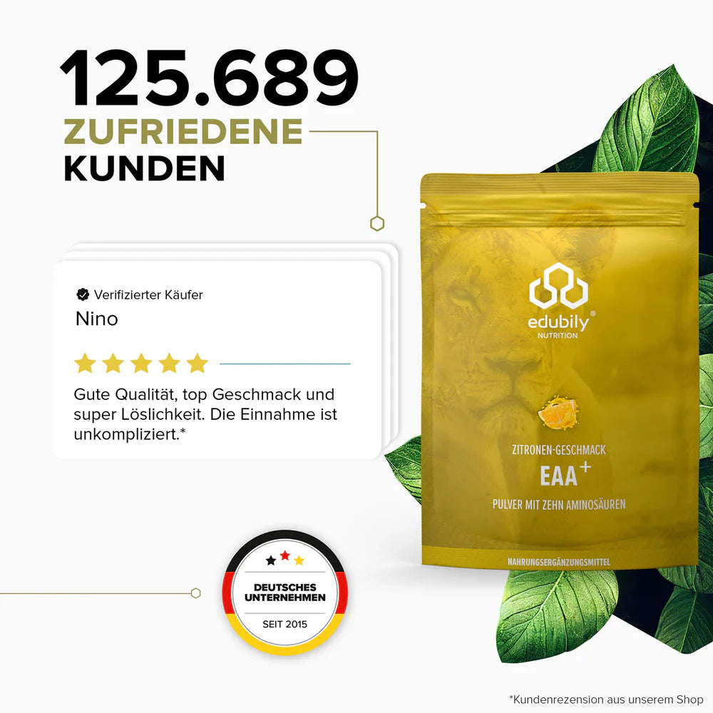 edubily® EAA Pulver – Essenzielle Aminosäuren | 400g