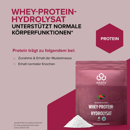 edubily® Whey-Hydrolysat Pulver aus Weidemilch | 700g